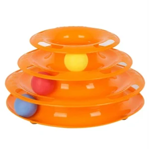 Dog Trust Bell Balls Plastic Ball Cat Toys for Interactive Play